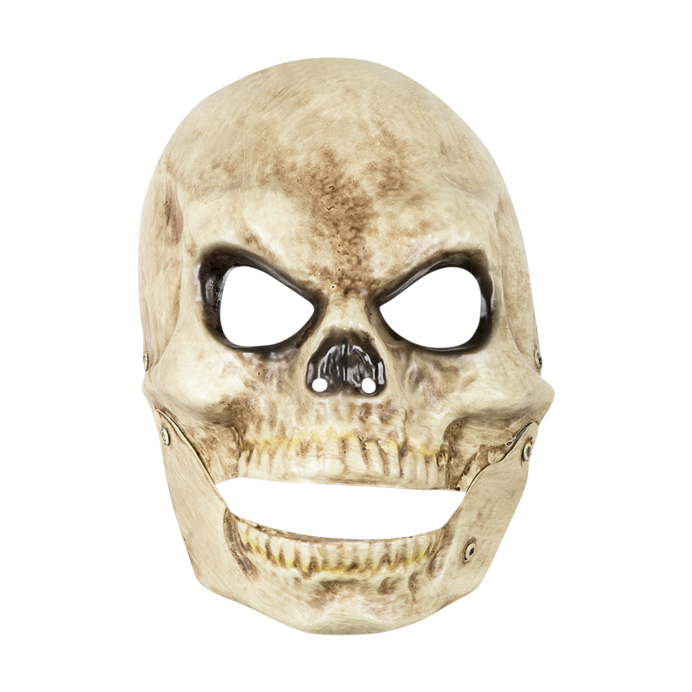 Máscara de calavera de PVC con mandíbula móvil – Halloween