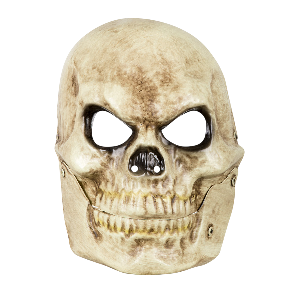 Máscara de calavera de PVC con mandíbula móvil – Halloween