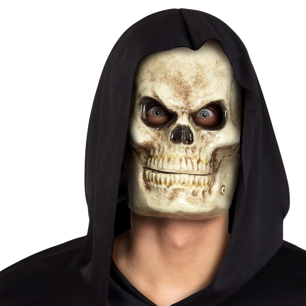 Máscara de calavera de PVC con mandíbula móvil – Halloween
