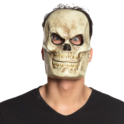 Máscara de calavera de PVC con mandíbula móvil – Halloween