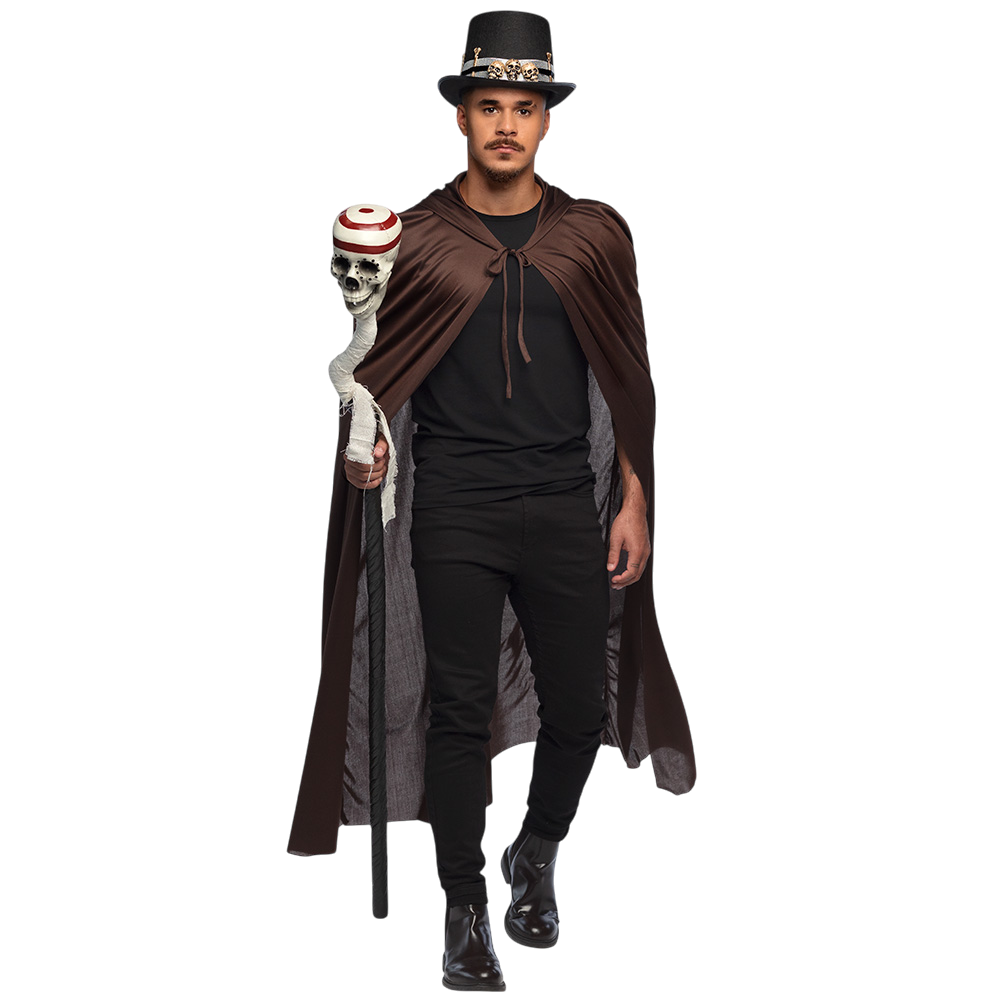 Sombrero de maestro de Halloween con calavera – Disfraz