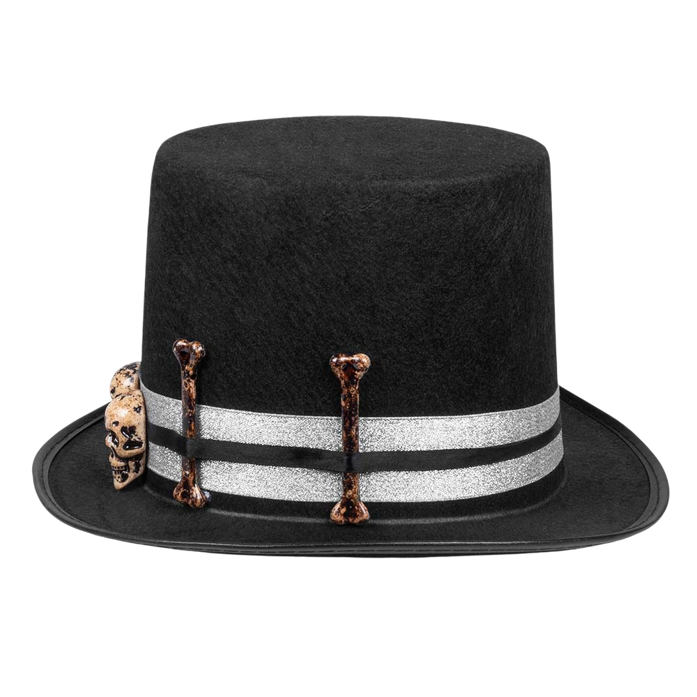 Sombrero de maestro de Halloween con calavera – Disfraz