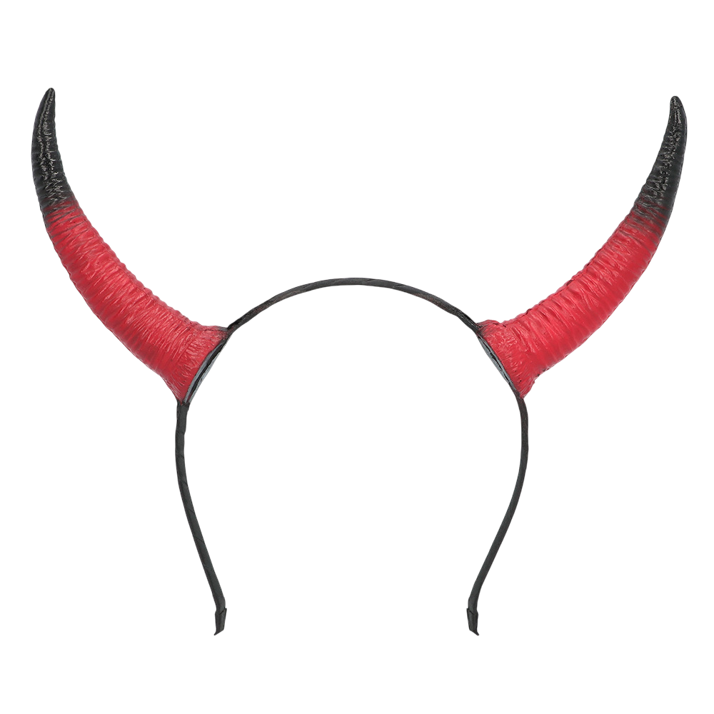 Diadema con cuernos de diablo rojos y negros de espuma – Halloween