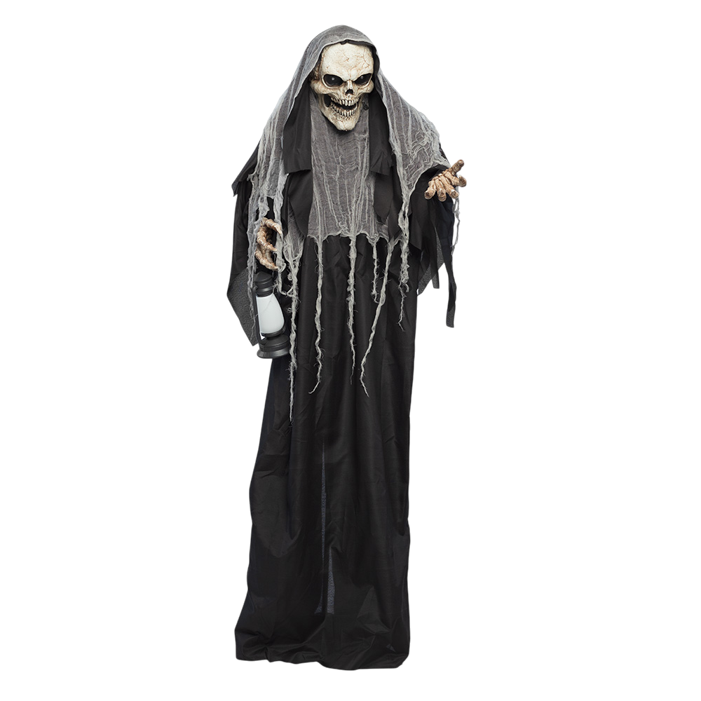 Muñeca de la Parca brillante y animada de 180 cm – Decoración de Halloween