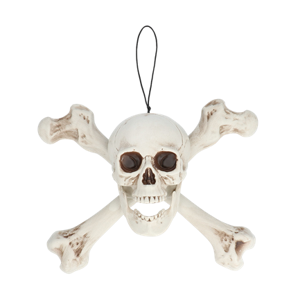 Calavera gigante de 37 x 31 x 15 cm – Decoración de Halloween