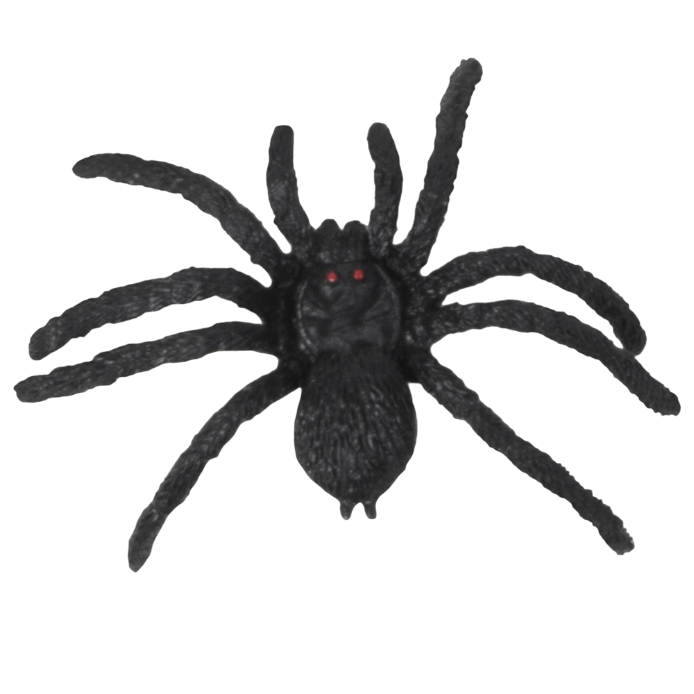 Lote de 12 arañas de 5 x 6 cm – Decoración de Halloween