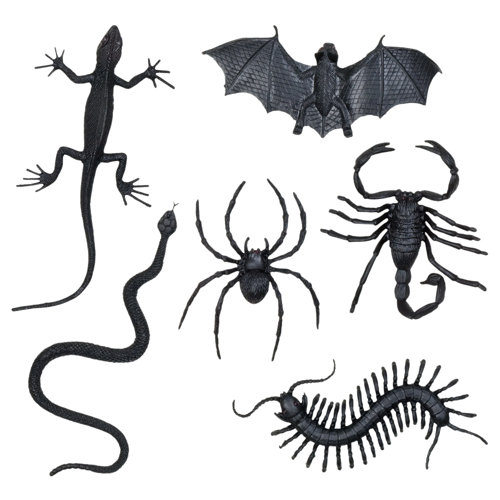 Lote de 6 criaturas terroríficas – Decoración de Halloween