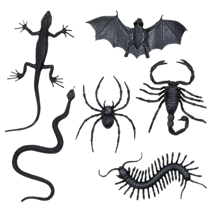 Lote de 6 criaturas terroríficas – Decoración de Halloween