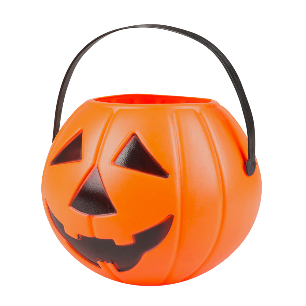 Cubo de calabaza naranja, 14 x 16 cm – Cesta para caramelos de Halloween