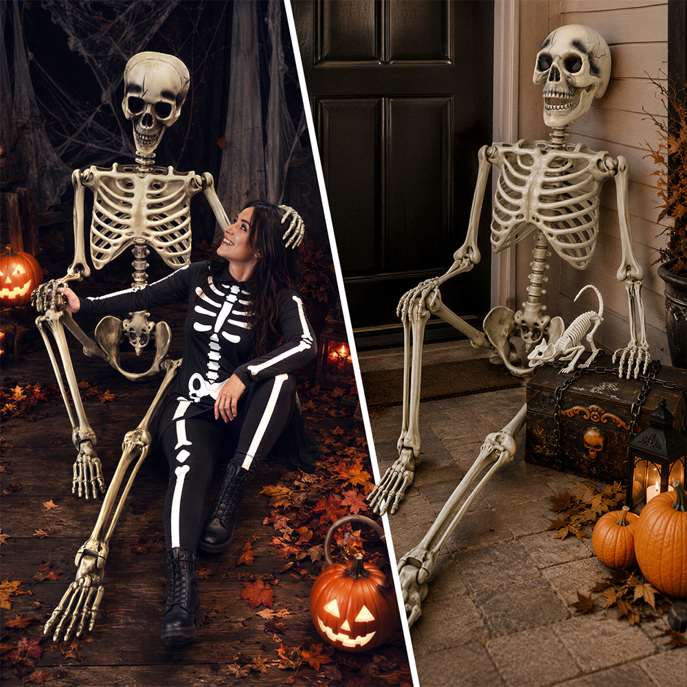 Esqueleto gigante de 240 cm – Decoración de Halloween