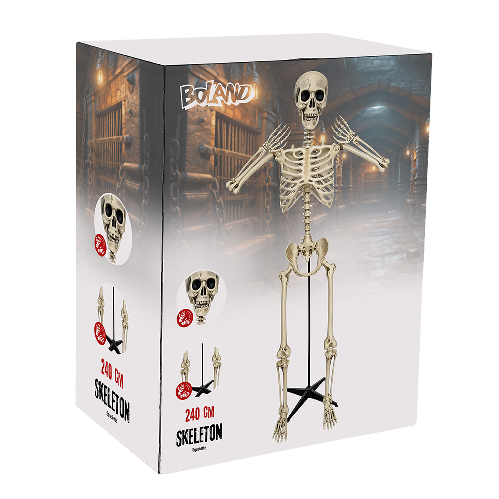 Esqueleto gigante de 240 cm – Decoración de Halloween