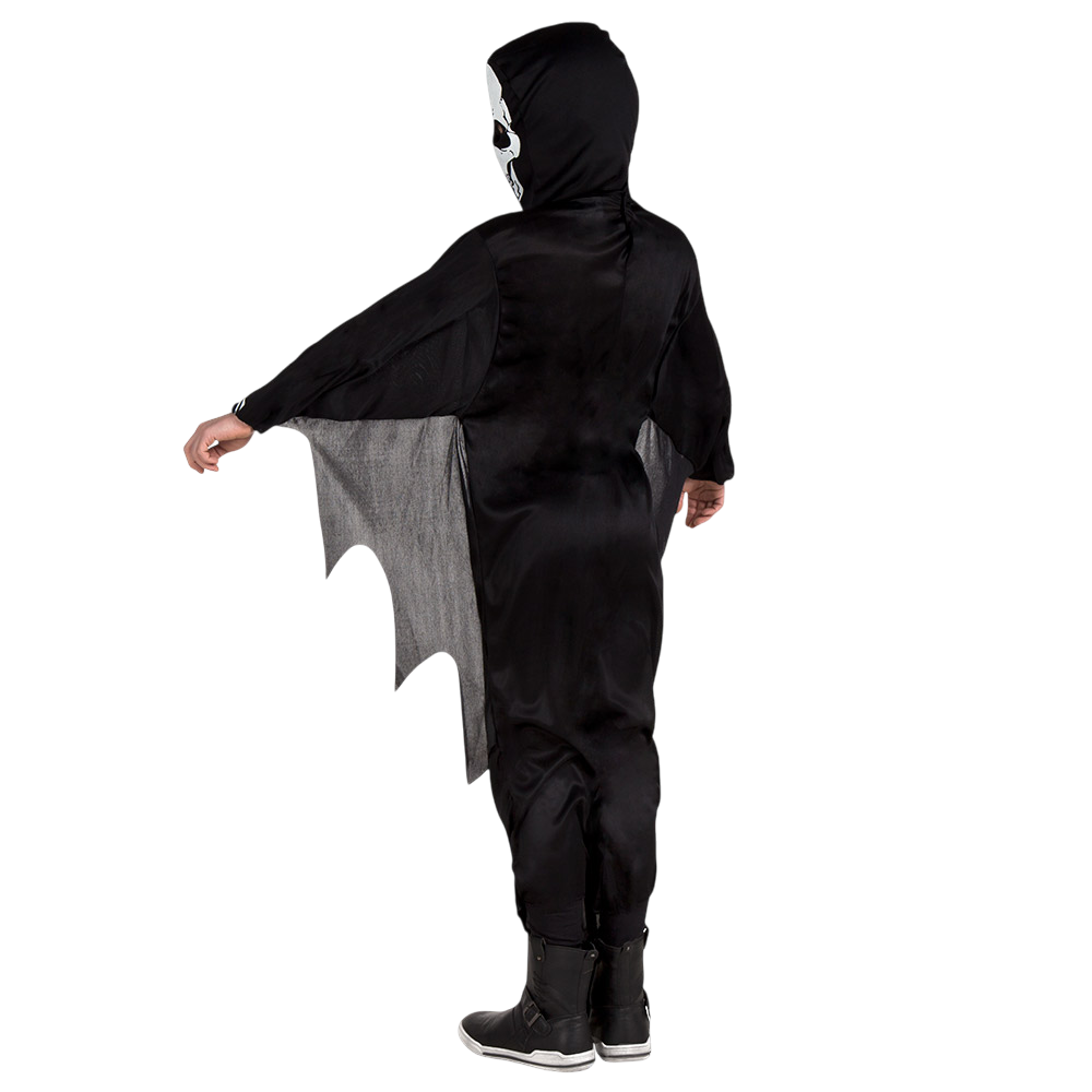 Disfraz de esqueleto terrorífico para niños de 4 a 6 años – Halloween