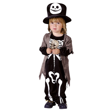 Disfraz de esqueleto para niño de 3 a 4 años – Halloween