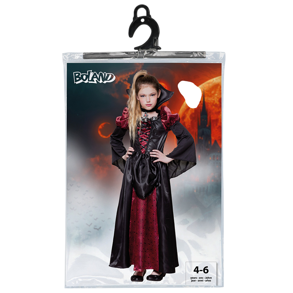 Disfraz de reina vampira para niña de 4 a 6 años – Halloween