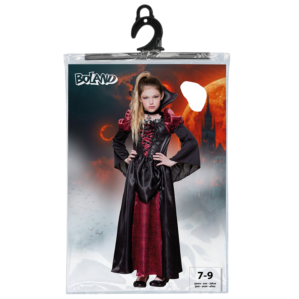 Disfraz de reina vampira para niñas de 7 a 9 años – Halloween