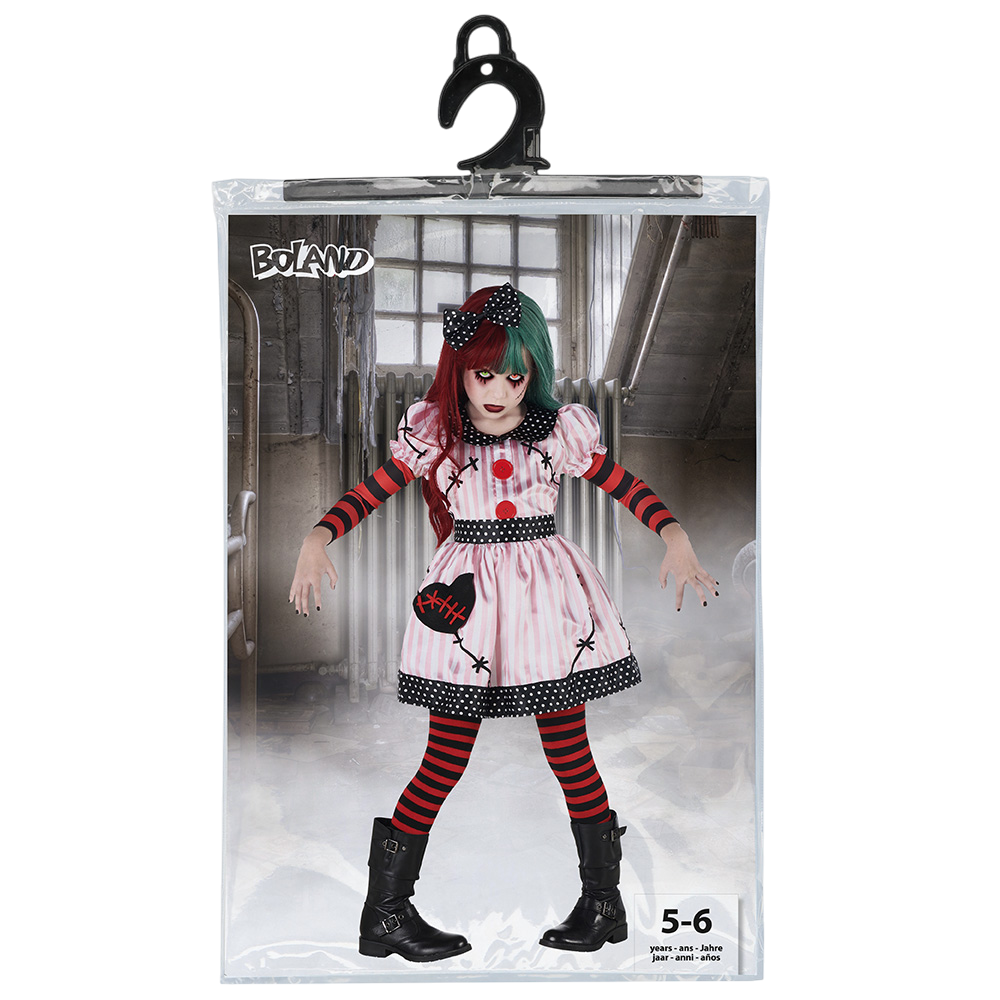 Disfraz de muñeca poseída para niña de 5 a 6 años – Halloween