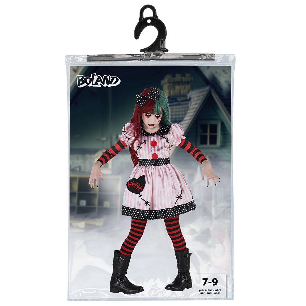 Disfraz de muñeca poseída para niñas de 7 a 9 años – Halloween