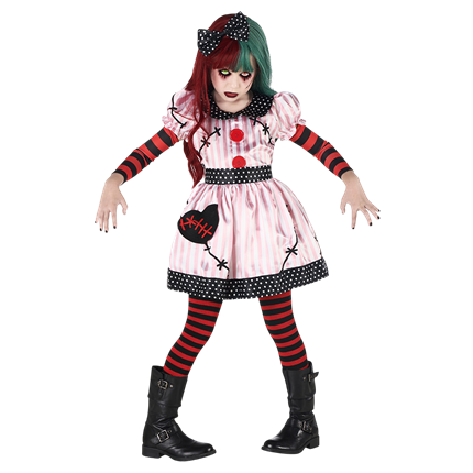 Disfraz de muñeca poseída para niñas de 7 a 9 años – Halloween