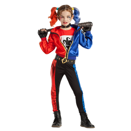 Disfraz de bufón malvado para niña de 5 a 6 años – Halloween