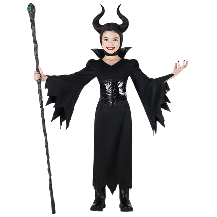 Disfraz de la Reina Malvada para niñas de 7 a 9 años – Halloween