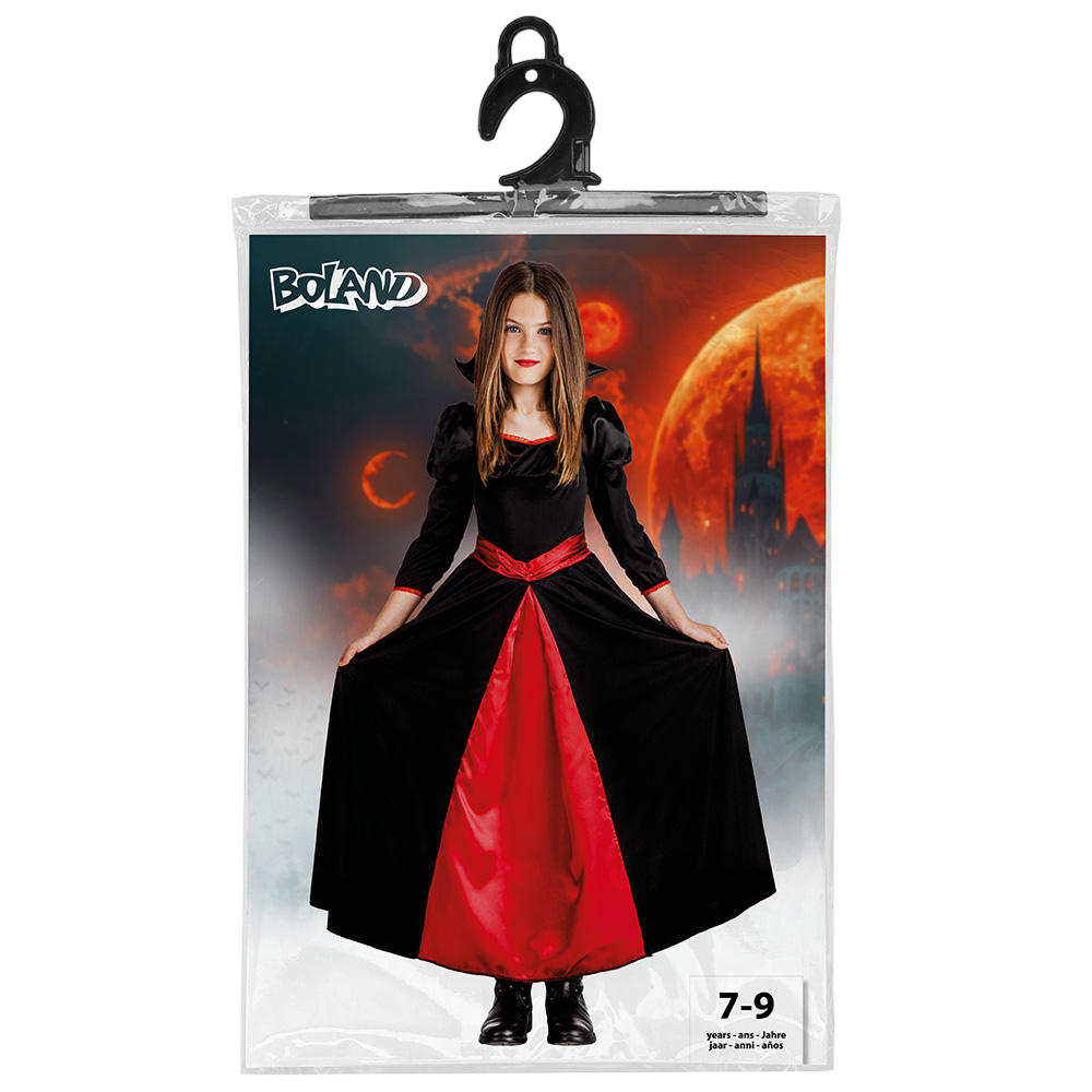Disfraz de vampiresa para niña de 7 a 9 años – Halloween