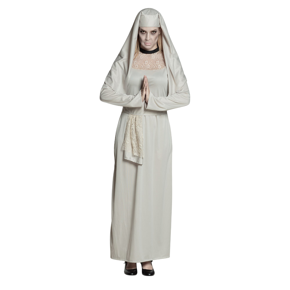 Disfraz de monja fantasma para mujer, talla 36/38 – Halloween