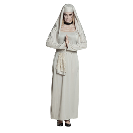Disfraz de monja fantasma para mujer, talla 36/38 – Halloween
