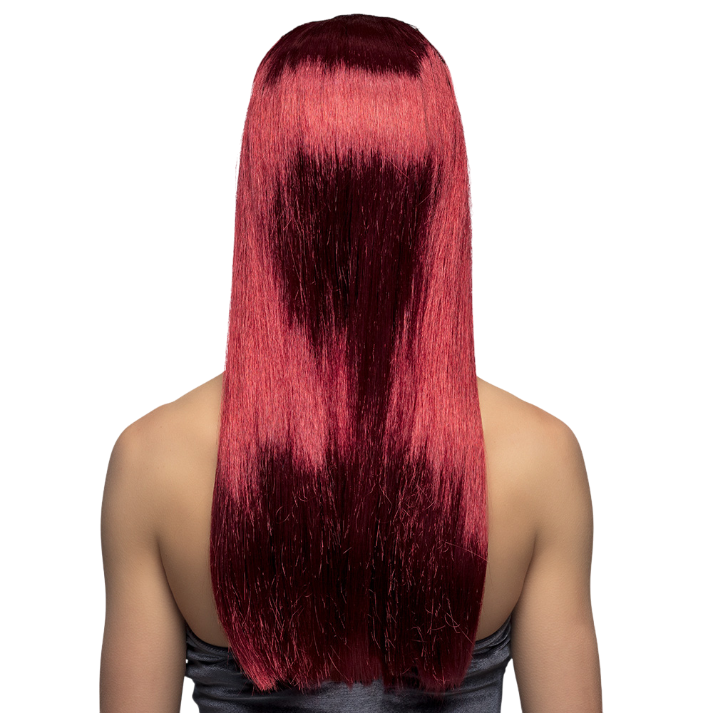 Peluca de bruja color caoba – Disfraz de Halloween