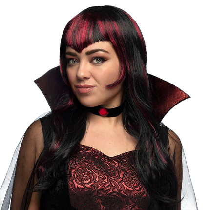 Peluca de vampiro con mechones – Disfraz de Halloween
