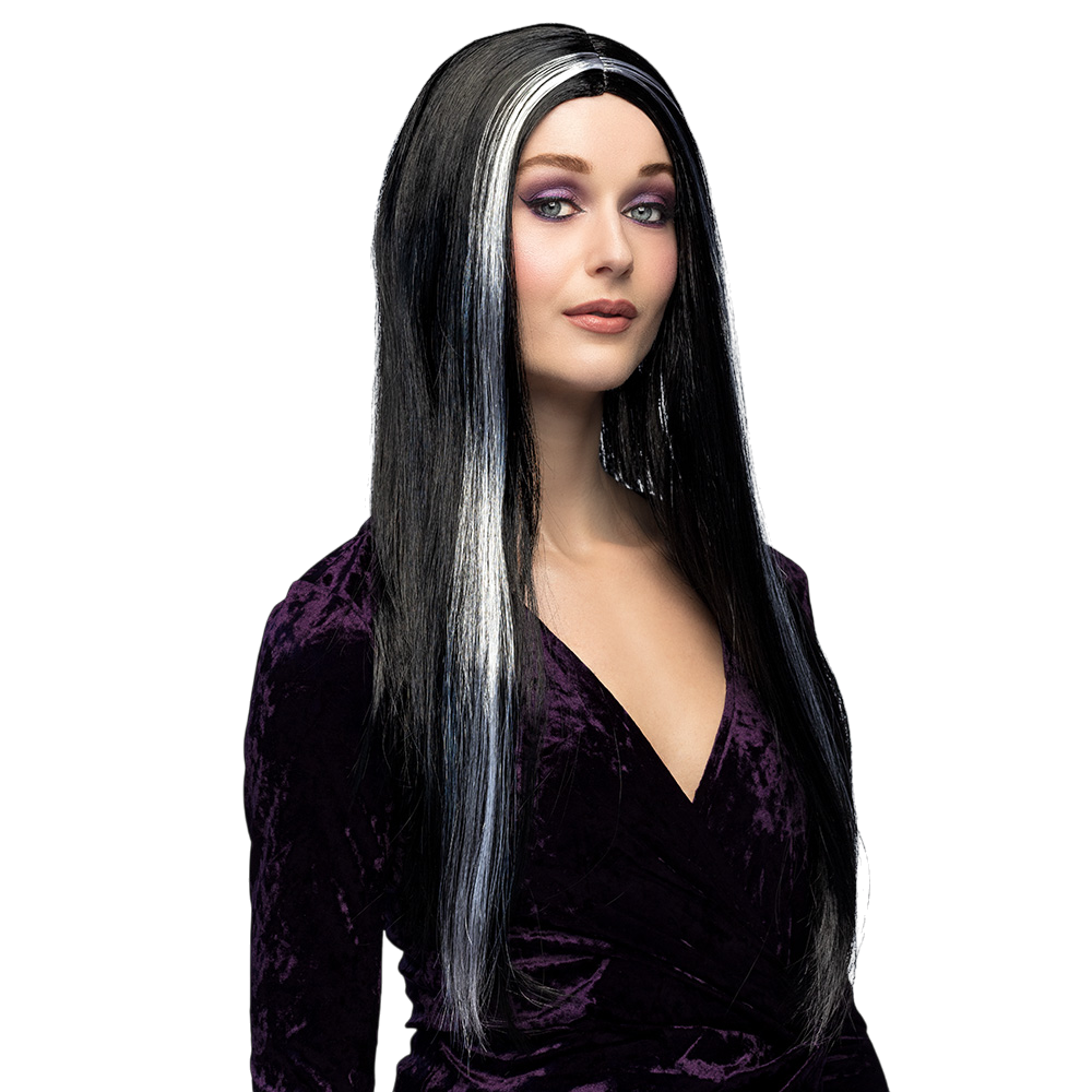 Peluca de bruja negra – Disfraz de Halloween