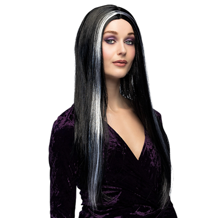 Peluca de bruja negra – Disfraz de Halloween