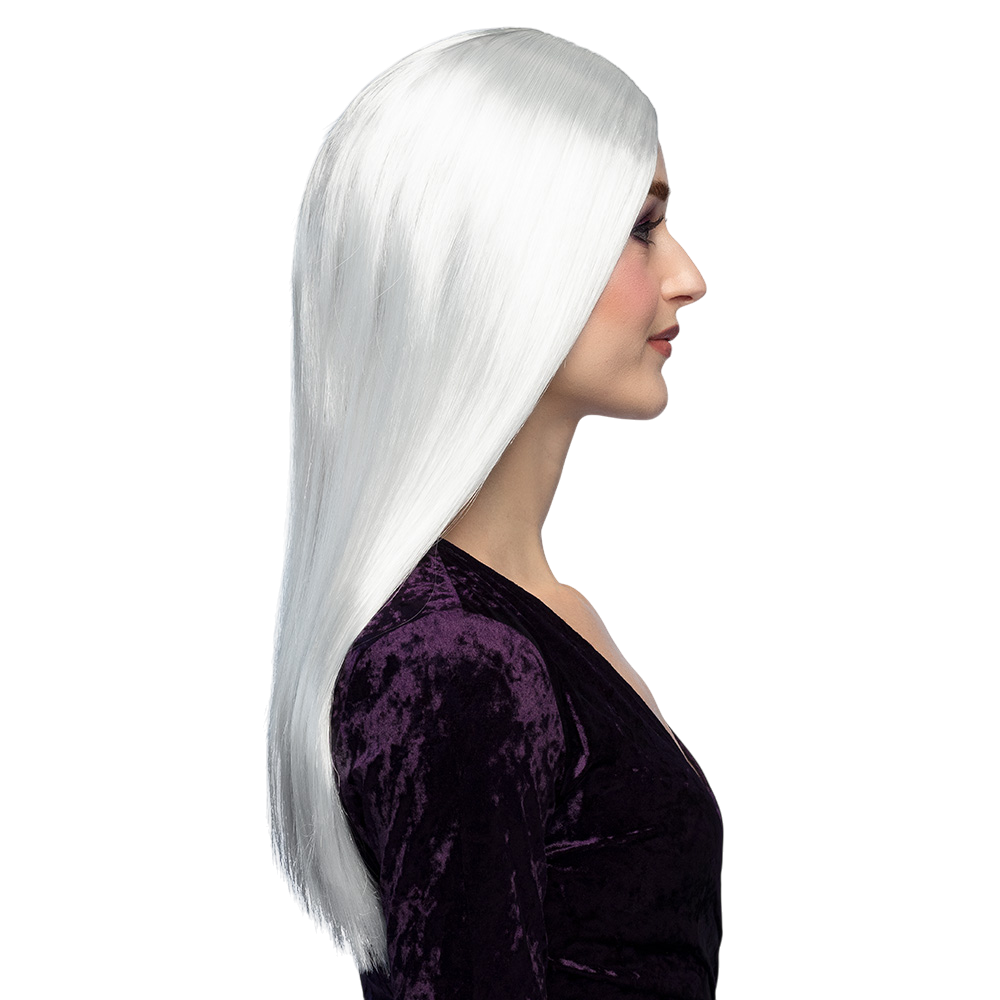 Peluca de bruja blanca – Disfraz de Halloween