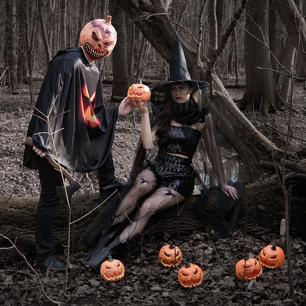Sombrero de bruja negro – Disfraz de Halloween