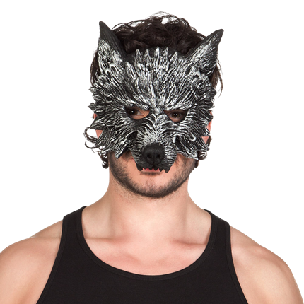 Media máscara de hombre lobo de espuma – Halloween