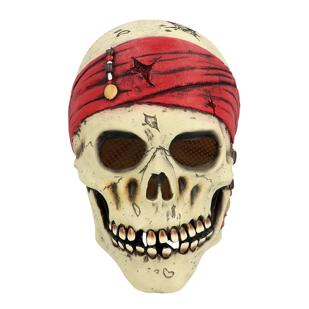 Máscara de pirata de látex – Disfraz de Halloween