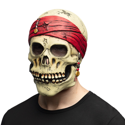 Máscara de pirata de látex – Disfraz de Halloween