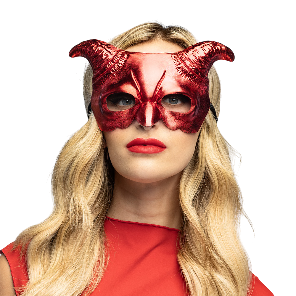 Media máscara de demonio – Máscara de Halloween
