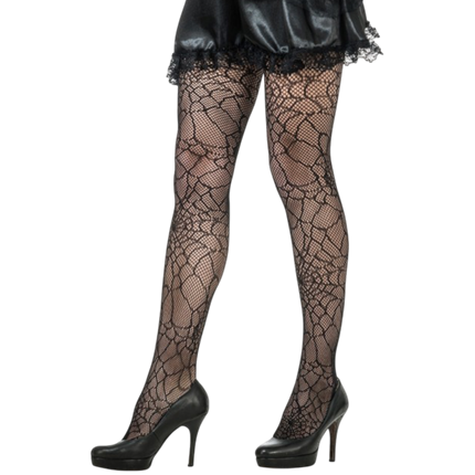 Medias de Halloween con diseño de tela de araña – Talla única