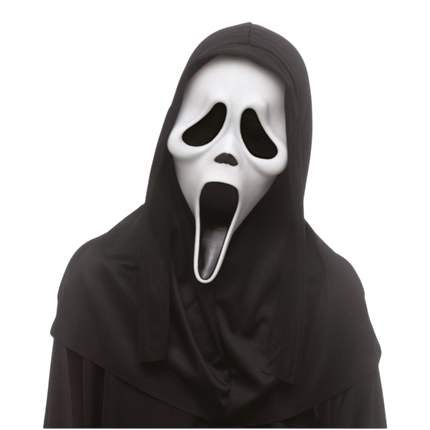 Máscara de Ghost Face para niños con capucha – Disfraz de Halloween