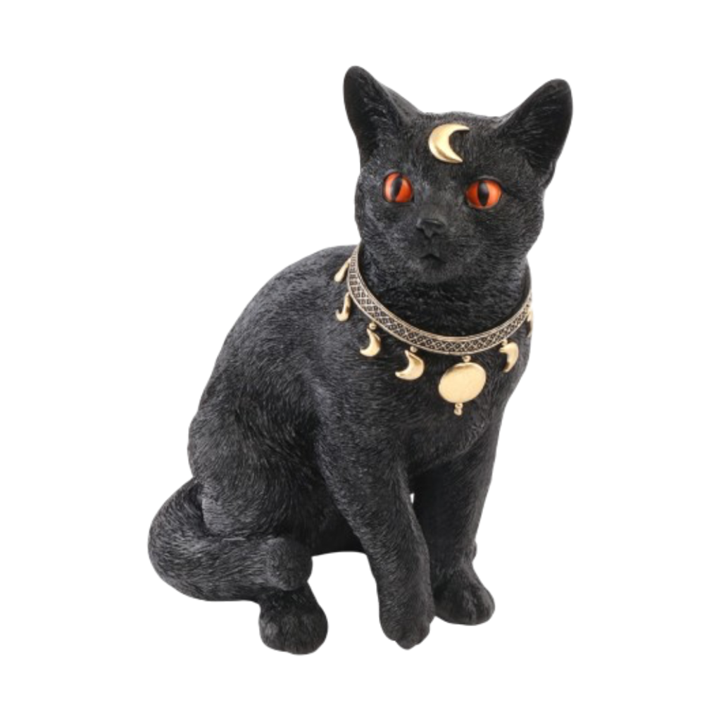Gato negro místico de 28 cm – Decoración de Halloween