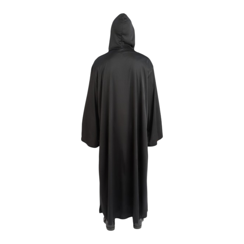 Capa negra de sacerdote satánico, 180 cm – Disfraz de Halloween