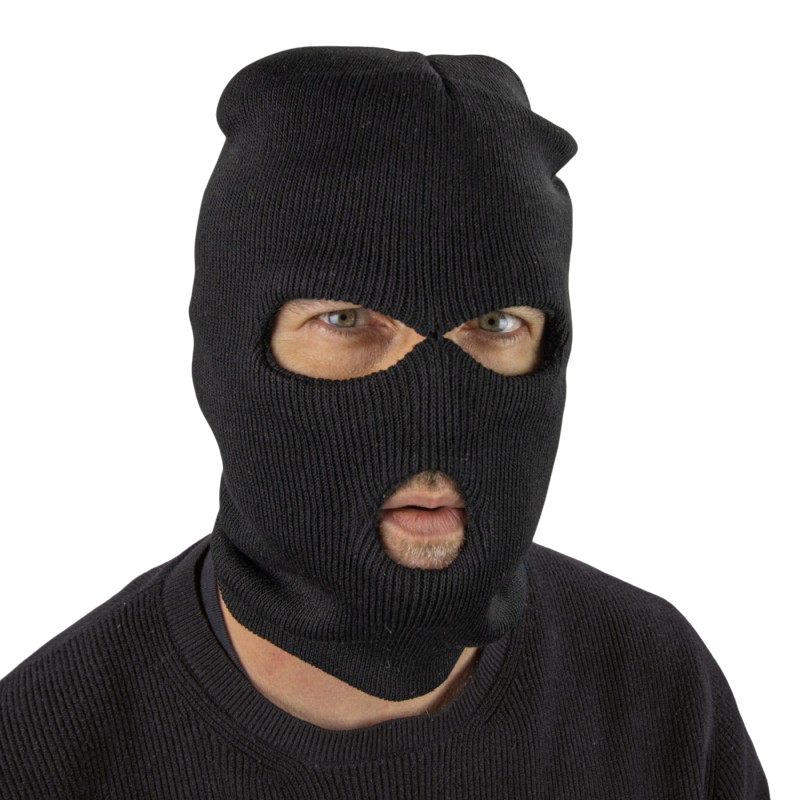Capucha negra – Accesorio para disfraces de Halloween