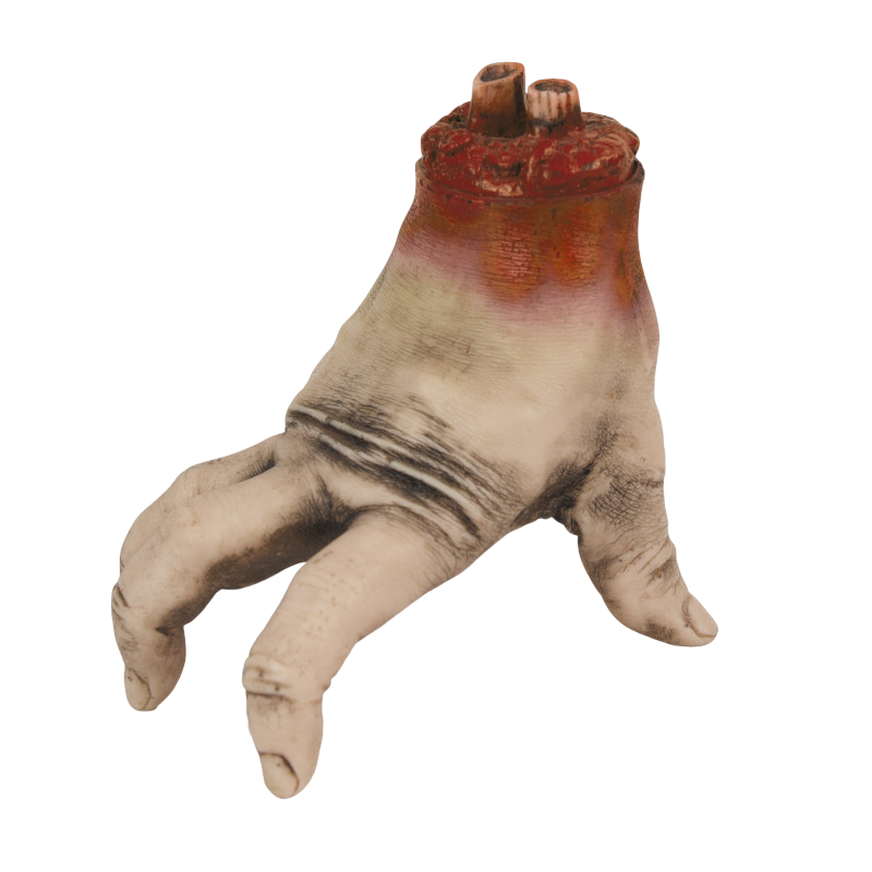 Mano cortada ensangrentada – Accesorio de Halloween