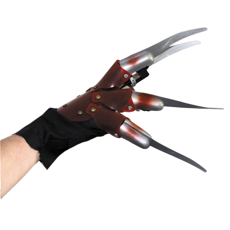 Guante con cuchillas metálicas – Accesorio para disfraces de terror de Halloween