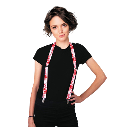 Tirantes blancos manchados de sangre – Accesorio de Halloween