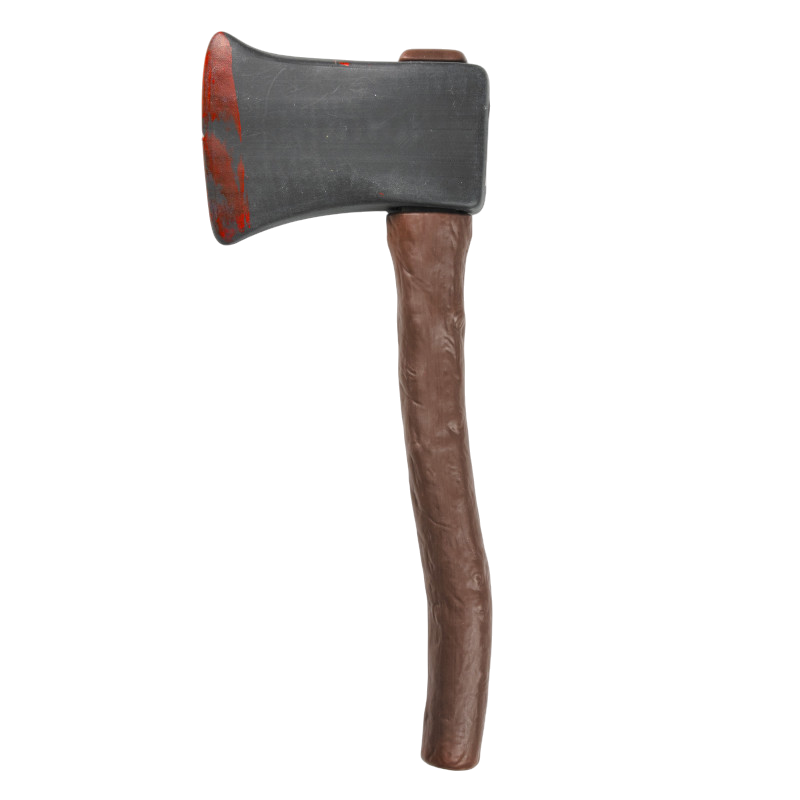 Hacha ensangrentada de 38 cm – Accesorio para disfraces de Halloween