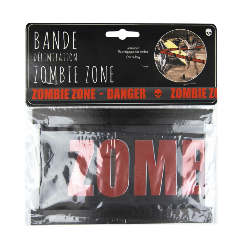 Cinta delimitadora «Zombie Zone» – Decoración de Halloween