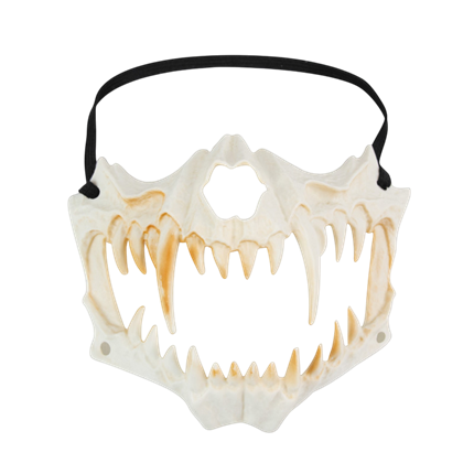 Máscara de mandíbula esquelética con dientes – Accesorio de Halloween