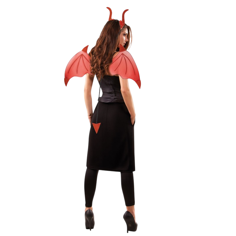 Kit «Diablo Rojo» de 2 piezas – Accesorios para disfraces de Halloween