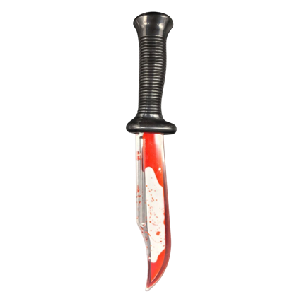 Cuchillo ensangrentado – Accesorio para disfraces de Halloween